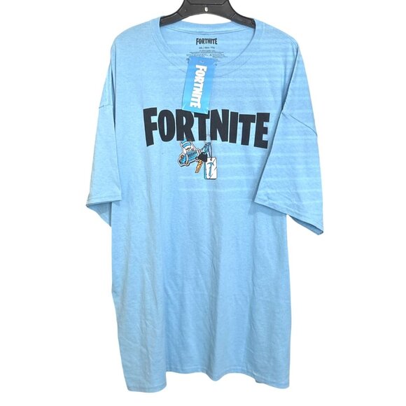 Fortnite Men's Battle Bus Keychain Logo T-Shirt Tee-Shirt Video Game - Picture 1 of 4